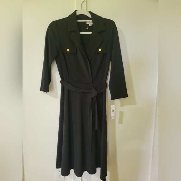 Shelby & Palmer Dresses & Skirts - Shelvy Palmer Black Belted Dress